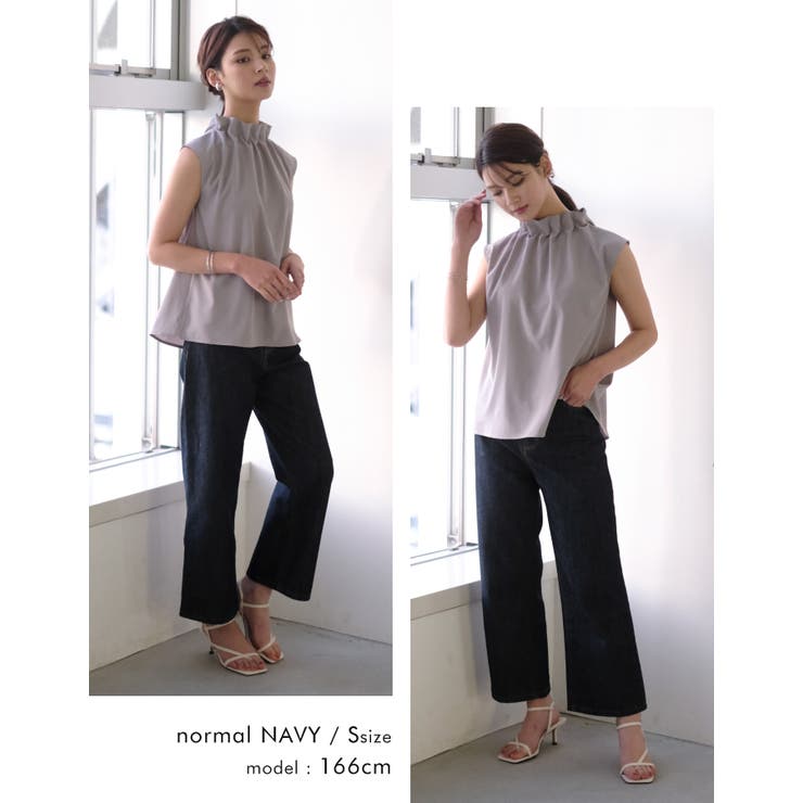 今すぐ取り入れたい！5サイズ展開ワイドデニムパンツ | aquagarage | 詳細画像12 