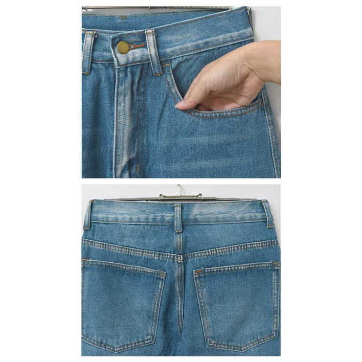 デニム カーブパンツ カーブジーンズ[品番:QU000006249 デニム カーブパンツ カーブジーンズ[品番:QU000006249