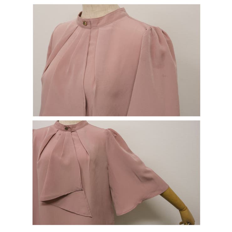 フレア袖が大人可愛い印象に!！スカーフタイフレア袖ブラウス オフィスカジュアル | aquagarage | 詳細画像35 