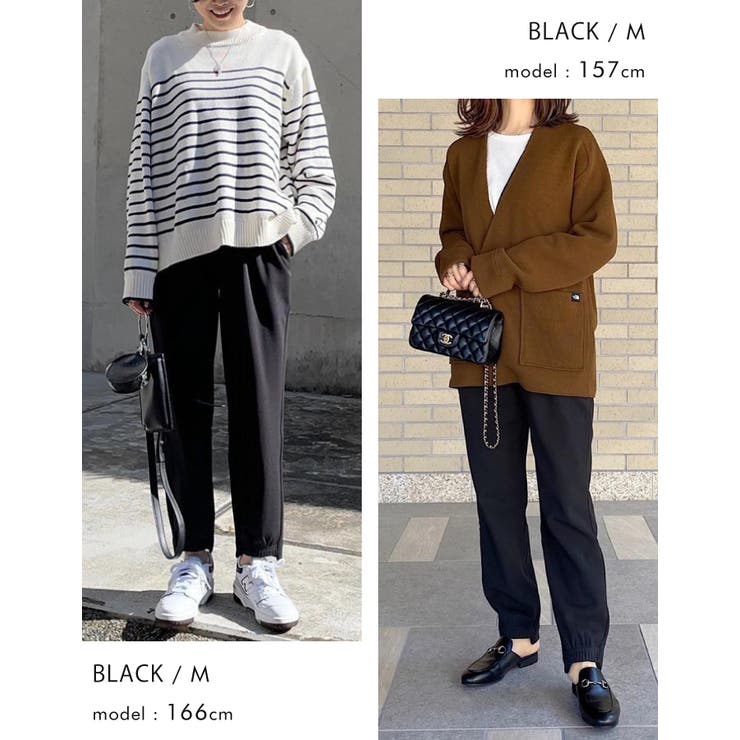 裏ベロアだから寒い季節もあったかい♪裾デザインジョガーパンツ | aquagarage | 詳細画像13 