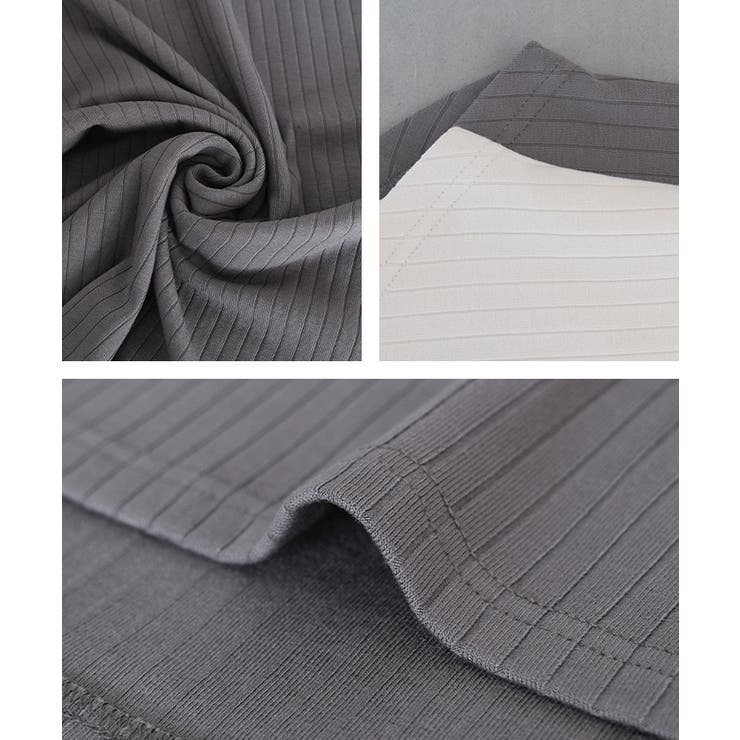 フレンチスリーブリブトップス 春 夏 秋 | aquagarage | 詳細画像14 