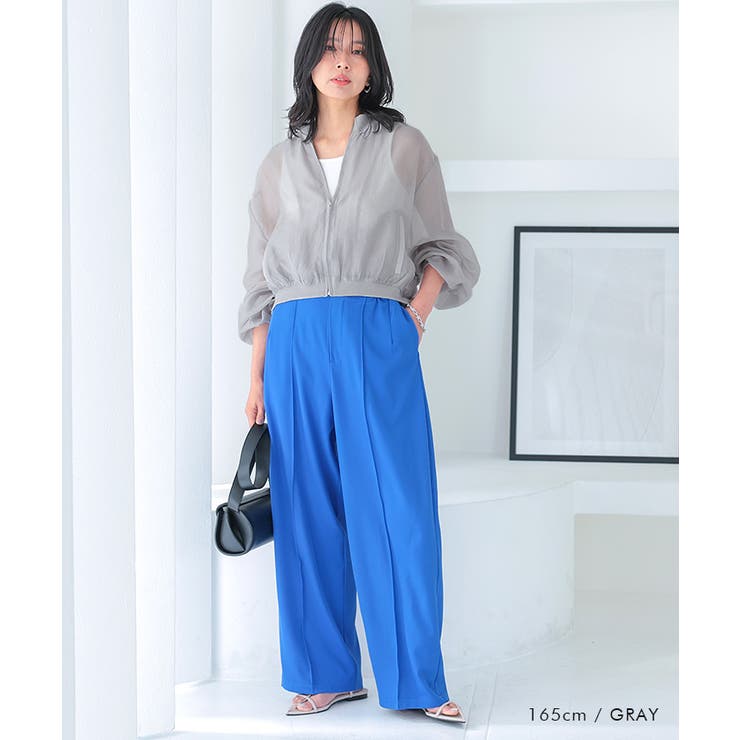 バンドカラーシアーシャツ レディース 春 秋 M | aquagarage | 詳細画像14 