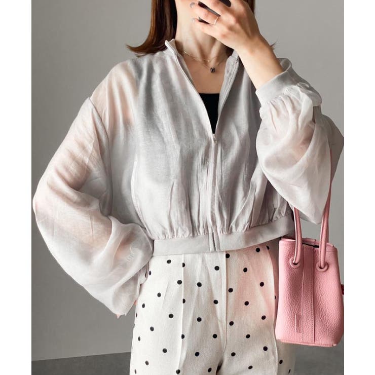 バンドカラーシアーシャツ レディース 春 秋 M | aquagarage | 詳細画像6 