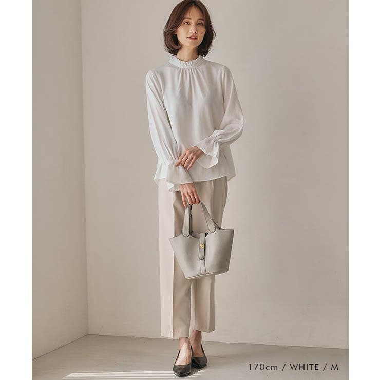 フリルスタンドカラーブラウス 秋 冬 | aquagarage | 詳細画像12 