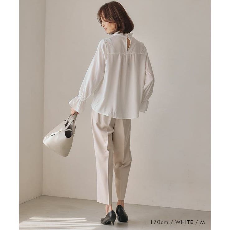 フリルスタンドカラーブラウス 秋 冬 | aquagarage | 詳細画像13 