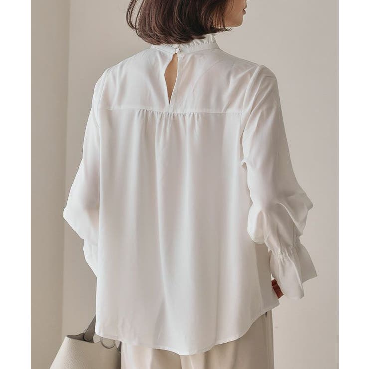 フリルスタンドカラーブラウス 秋 冬 | aquagarage | 詳細画像16 