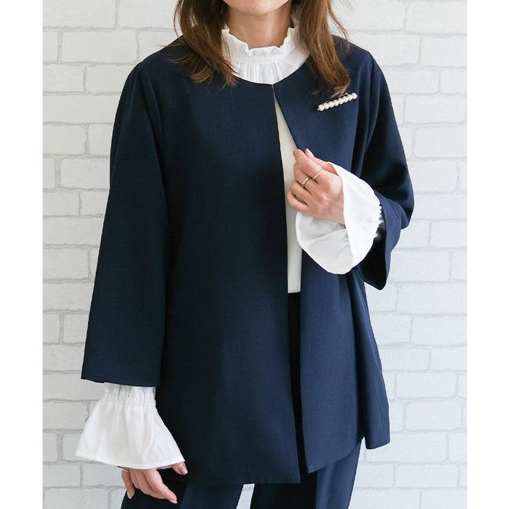 フリルスタンドカラーブラウス 秋 冬 | aquagarage | 詳細画像24 