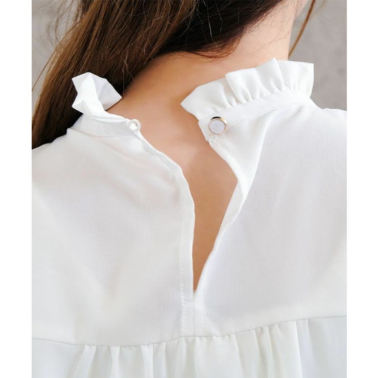 フリルスタンドカラーブラウス 秋 冬 | aquagarage | 詳細画像27 