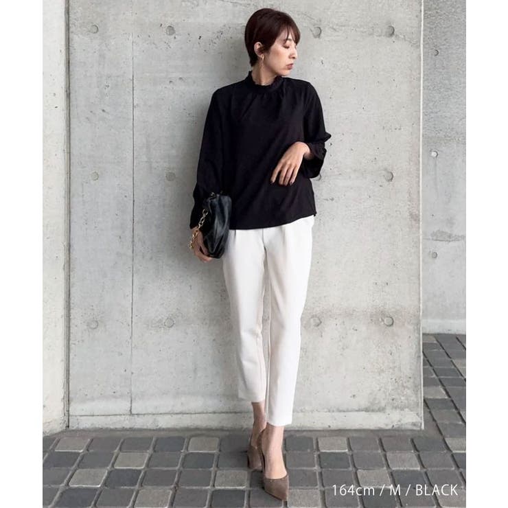 フリルスタンドカラーブラウス 秋 冬 | aquagarage | 詳細画像6 