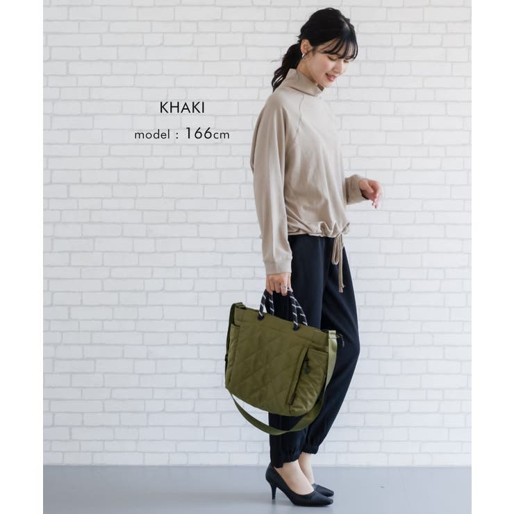 お出かけやマザーズバッグとしても活躍！キルト2wayトートバック | aquagarage | 詳細画像15 