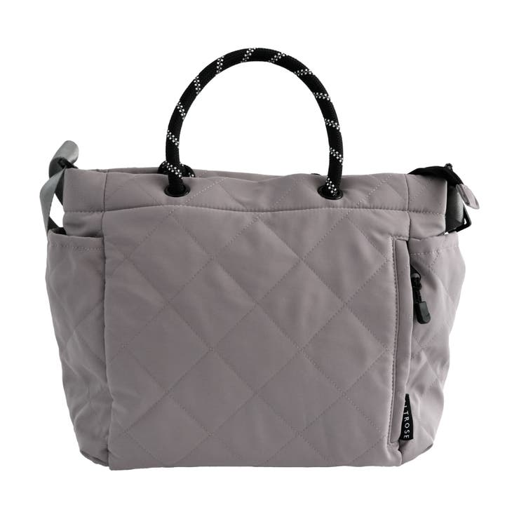 グレー | お出かけやマザーズバッグとしても活躍！キルト2wayトートバック | aquagarage