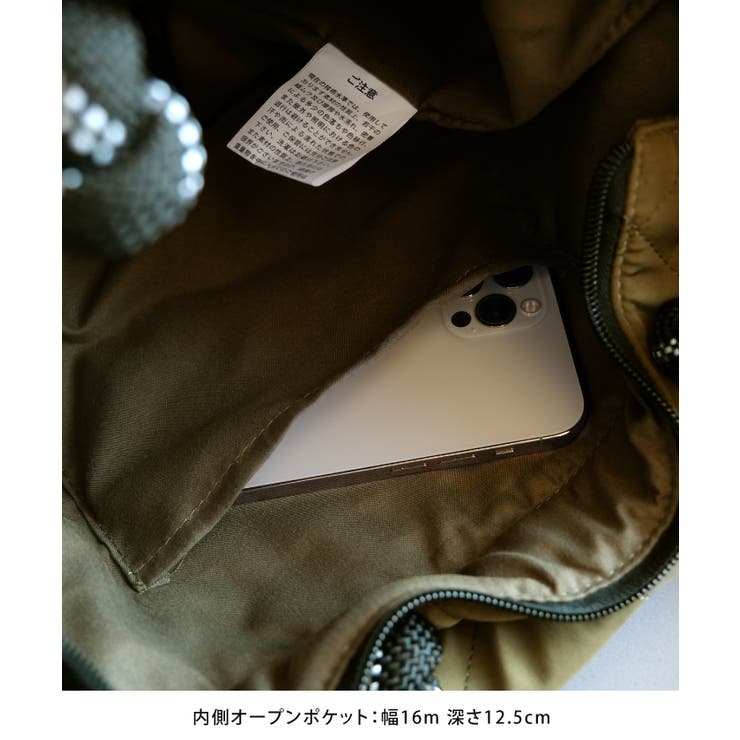 お出かけやマザーズバッグとしても活躍！キルト2wayトートバック | aquagarage | 詳細画像11 