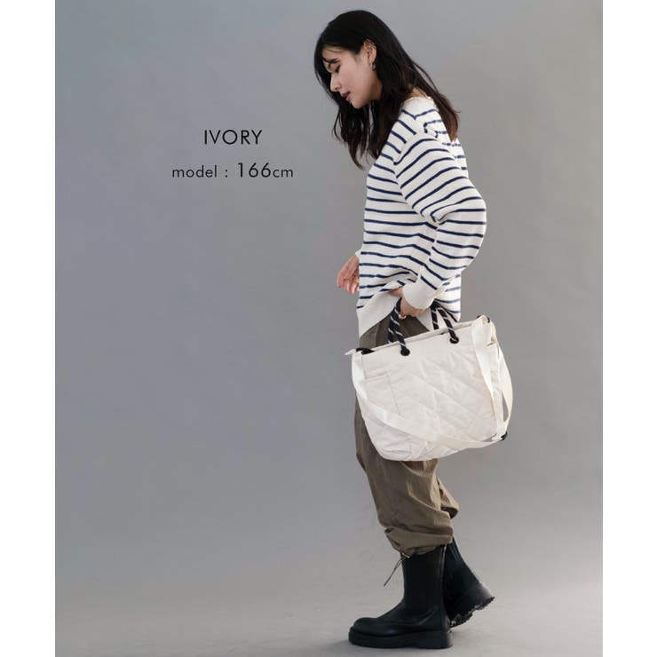 お出かけやマザーズバッグとしても活躍！キルト2wayトートバック | aquagarage | 詳細画像14 