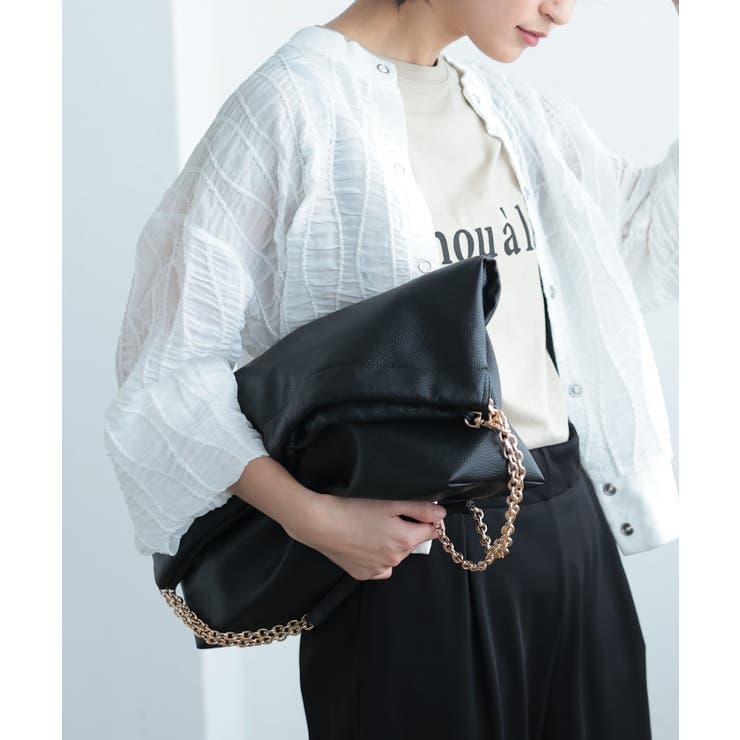 たっぷり大容量で使える♪ポーチ付きチェーントートバッグ | aquagarage | 詳細画像10 