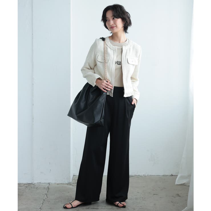 たっぷり大容量で使える♪ポーチ付きチェーントートバッグ | aquagarage | 詳細画像12 