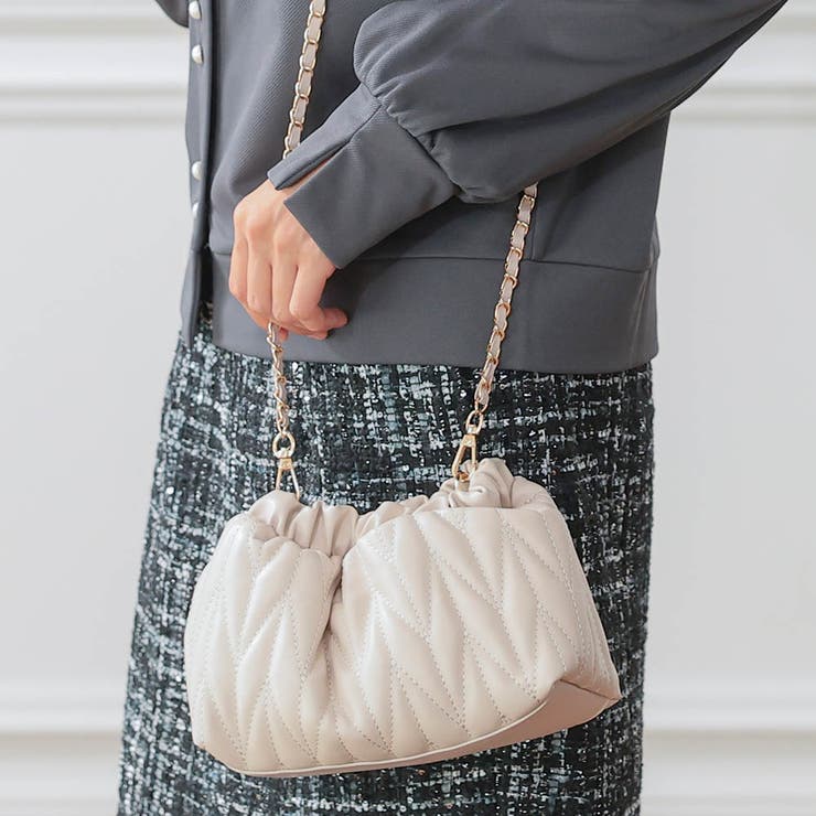 アイボリー | チェーンミニショルダーバッグ レディース | aquagarage