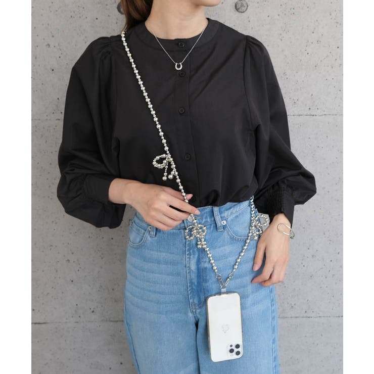 ビーズリボンストラップ レディース パール | aquagarage | 詳細画像3 