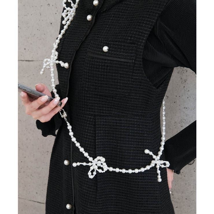 ビーズリボンストラップ レディース パール | aquagarage | 詳細画像4 