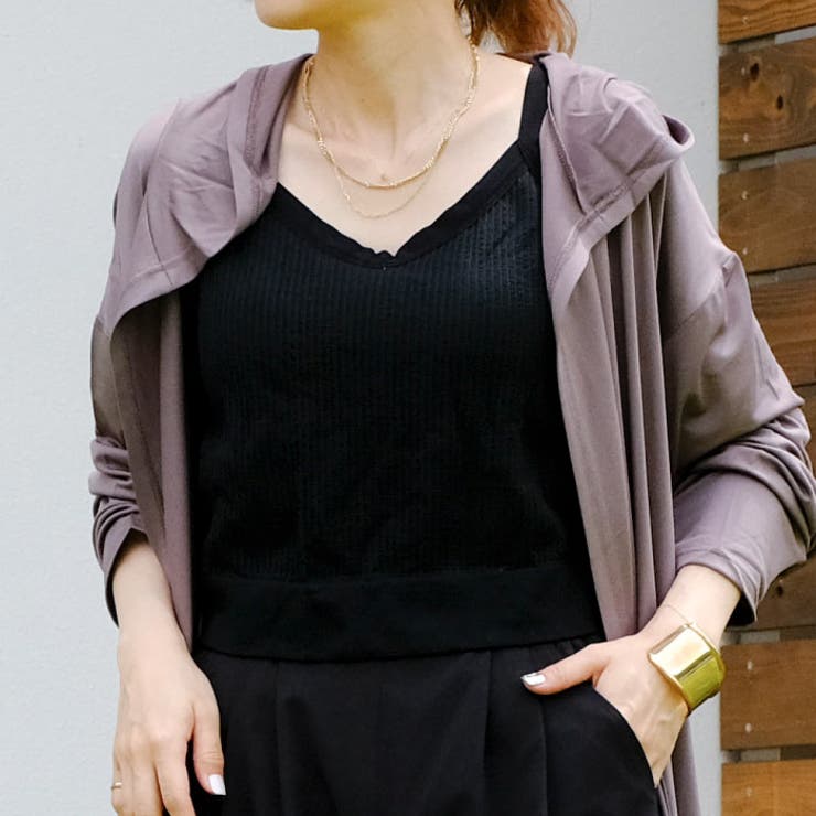 ブラック | 伸縮性のあるストレッチ素材で安心の着心地♪太パイピングリブブラトップ | aquagarage