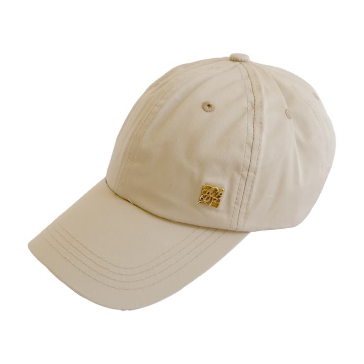 ベージュ | 季節問わずに使える！ロゴプレートキャップ | aquagarage