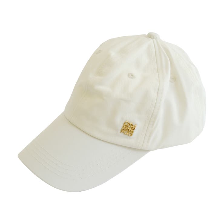 アイボリー | 季節問わずに使える！ロゴプレートキャップ | aquagarage