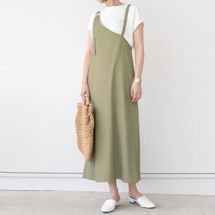 カーキ | ワンショルダーワンピ ワンピース ジャンスカ | aquagarage