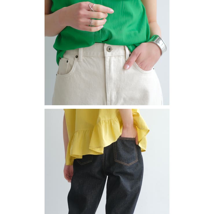 オールシーズン着回せる万能アイテム！ハイウエストデニムパンツ | aquagarage | 詳細画像14 