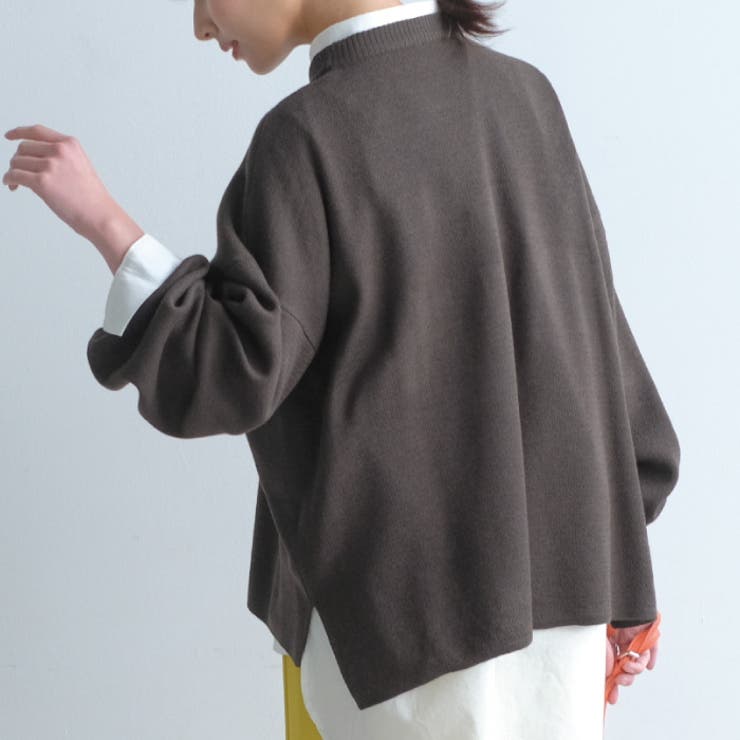 胸元のロゴプリントが存在感を高めてくれる！ロゴプリントニットトップス | aquagarage | 詳細画像9 