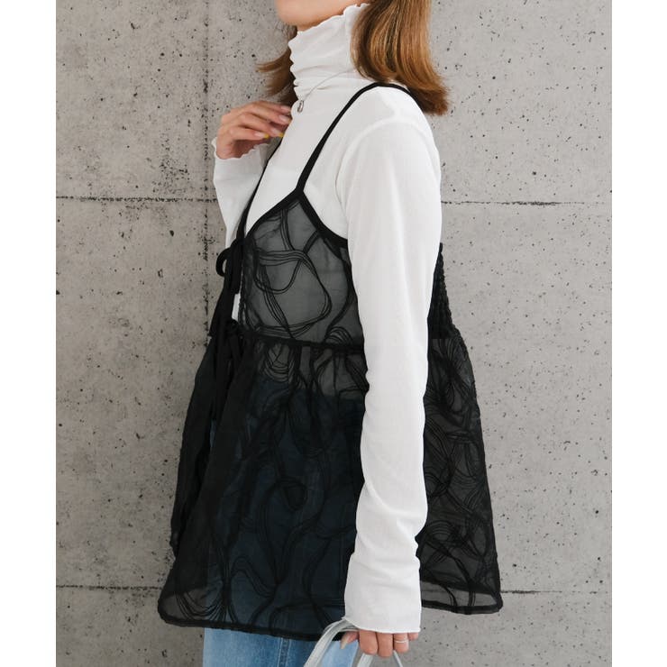 重ねるだけで旬のコーデが完成♪レースリボンビスチェ | aquagarage | 詳細画像6 