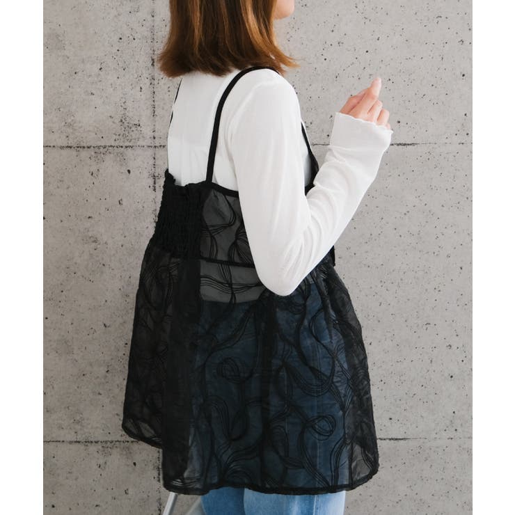 重ねるだけで旬のコーデが完成♪レースリボンビスチェ | aquagarage | 詳細画像7 