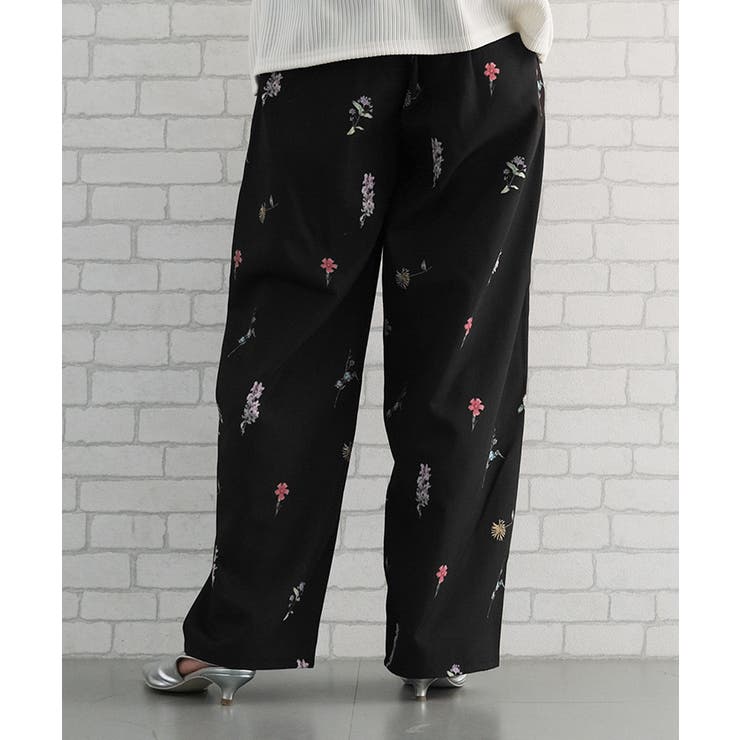 花柄ワイドパンツ  レディース 春 夏 秋 M | aquagarage | 詳細画像14 