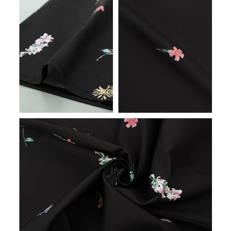 花柄ワイドパンツ  レディース 春 夏 秋 M | aquagarage | 詳細画像17 