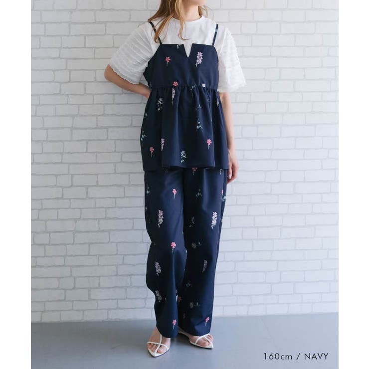 花柄ワイドパンツ  レディース 春 夏 秋 M | aquagarage | 詳細画像7 