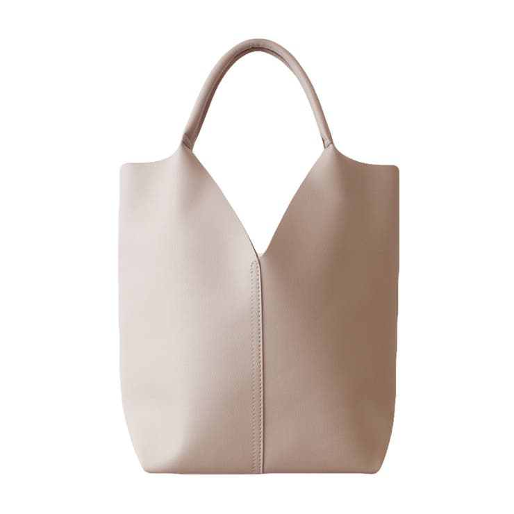 shopnikoniko トートバッグ トライアングル バッグ シルバー A4