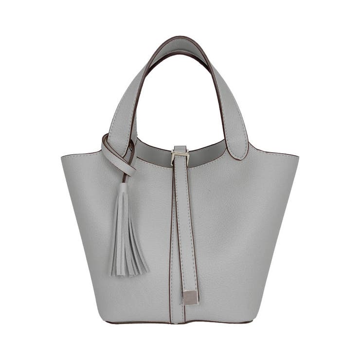 ライトグレー | タッセル付きトートバッグ レディース | aquagarage