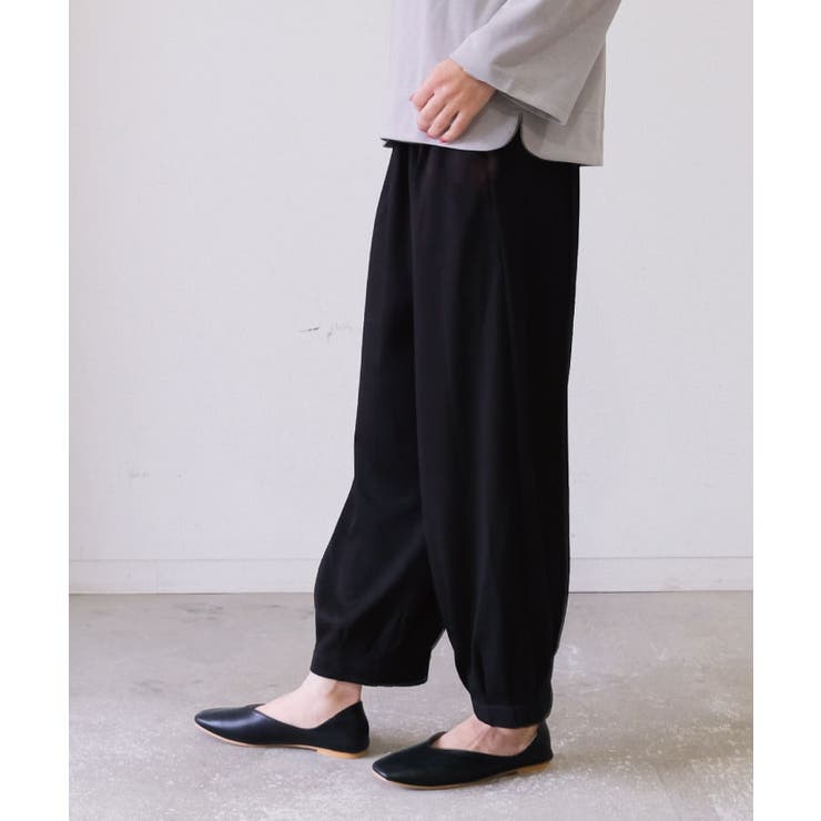 パンツ Twill Fabric Tuck Wide Balloon Pants ツイル タックワイド