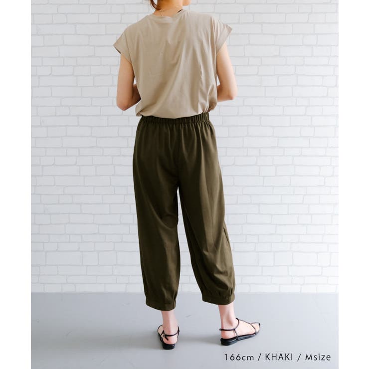 慈雨★美品★バルーンパンツ★サルエル★カーキ 楽天市場】バルーンパンツ レディース 夏 サルエルパンツ パンツ
