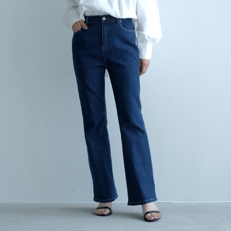 環境にやさしいエコ素材使用!テンセルデニムワイドパンツ[品番 環境にやさしいエコ素材使用!テンセルデニムワイドパンツ[品番