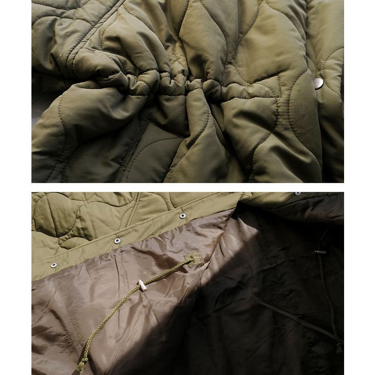 ウエストドロストキルティングコート 秋 冬 M | aquagarage | 詳細画像14 