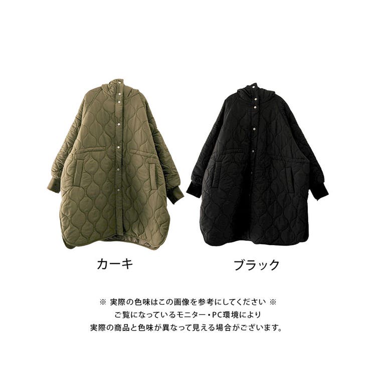 ウエストドロストキルティングコート 秋 冬 M | aquagarage | 詳細画像18 