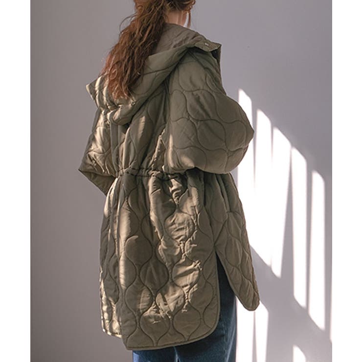 ウエストドロストキルティングコート 秋 冬 M | aquagarage | 詳細画像4 