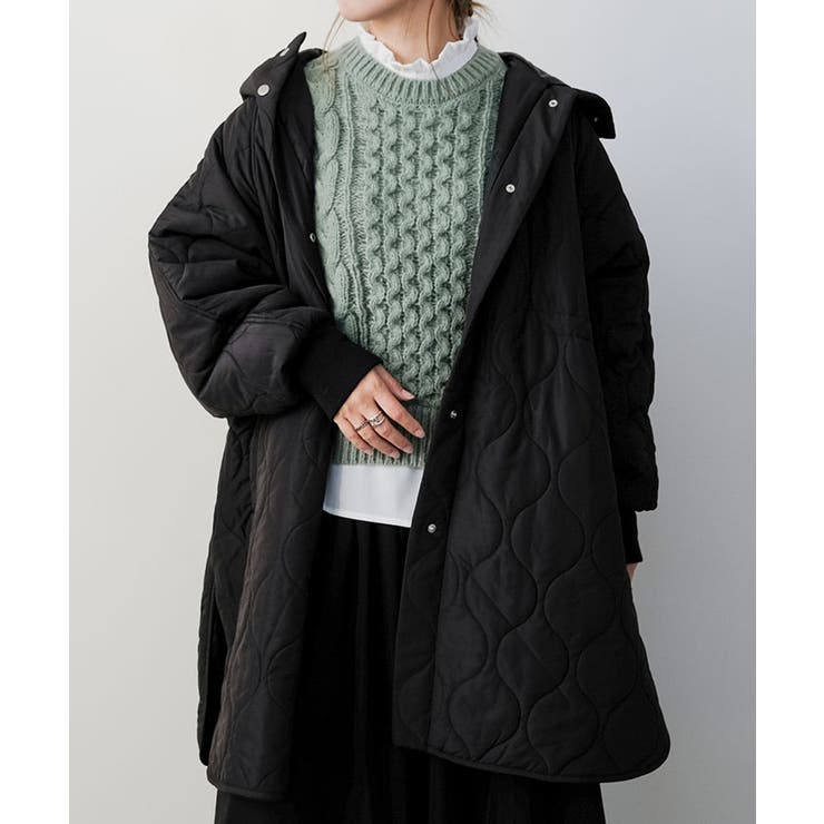 ウエストドロストキルティングコート 秋 冬 M | aquagarage | 詳細画像5 