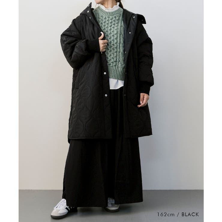 ウエストドロストキルティングコート 秋 冬 M | aquagarage | 詳細画像7 