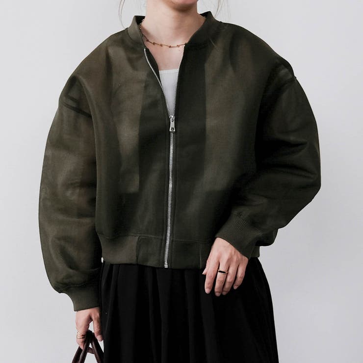 カーキ | ダンボールシアーブルゾン レディース 春 秋 冬 | aquagarage