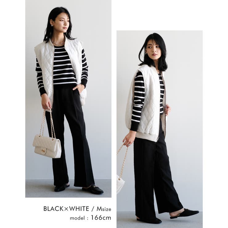 選べるVネックorUネックorタートルネック♪おうちで洗えるボーダーor無地ニッ… | aquagarage | 詳細画像13 