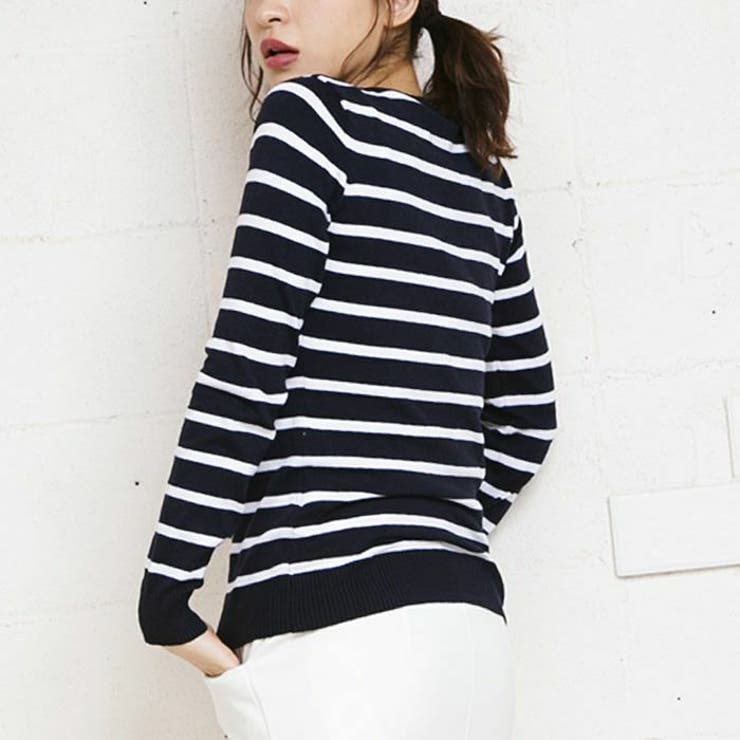 選べるVネックorUネックorタートルネック♪おうちで洗えるボーダーor無地ニッ… | aquagarage | 詳細画像16 