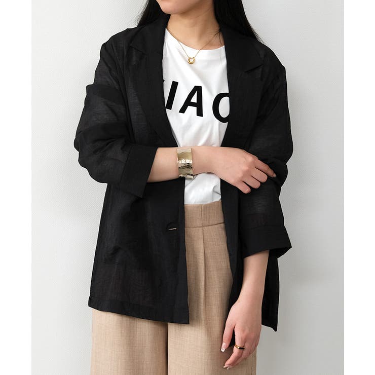 シアーテーラードジャケット 春 夏 秋 M | aquagarage | 詳細画像8 