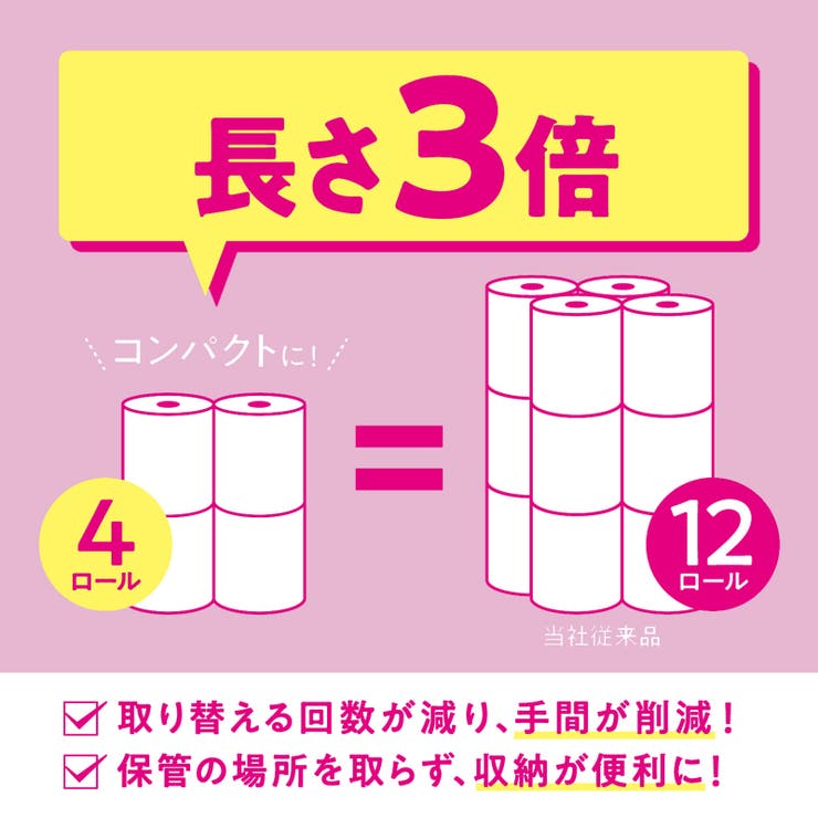 スコッティ フラワー3倍長持ち 4ロール ダブル | Shoplimart＃ | 詳細画像2 
