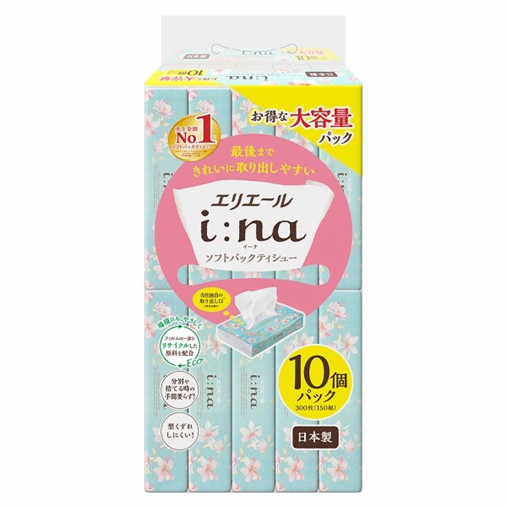 エリエール イーナソフトパックティシュー 150W×210個パック | Shoplimart＃ | 詳細画像1 