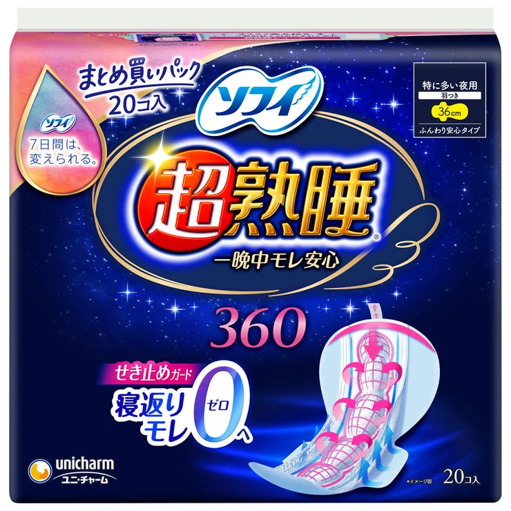 ソフィ 超熟睡ガード 360 20枚 | Shoplimart＃ | 詳細画像1 